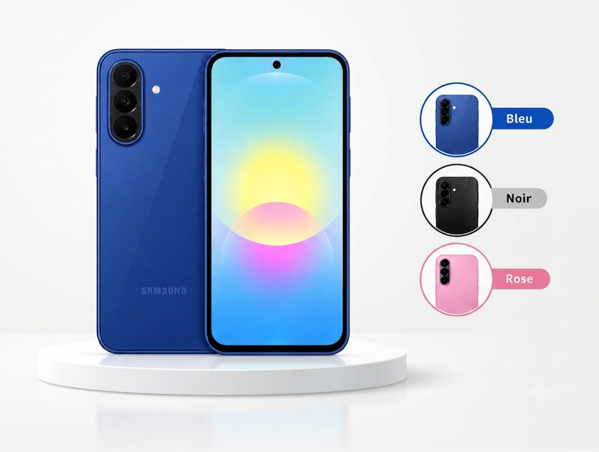 Galaxy A27 coloris Awesome Navy vu de dos avec son module photo