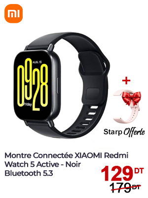 Montre Connectée XIAOMI Redmi Watch 5 Active - Noir