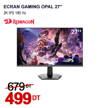 Ecran Gaming REDRAGON Opal 27 2K IPS 180 Hz