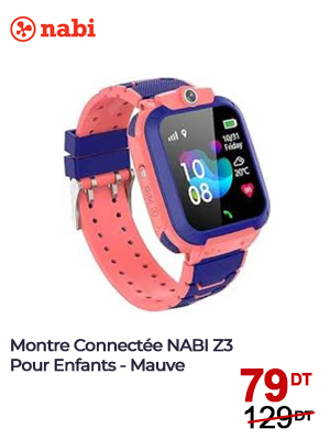Montre Connectée NABI Z3 Pour Enfants - Mauve
