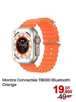 Montre Connectée T8000 Bluetooth - Orange