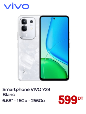 Smartphone VIVO Y29 16Go 256Go - Blanc