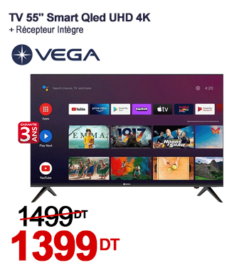 Tv VEGA 55' Smart Qled UHD 4K