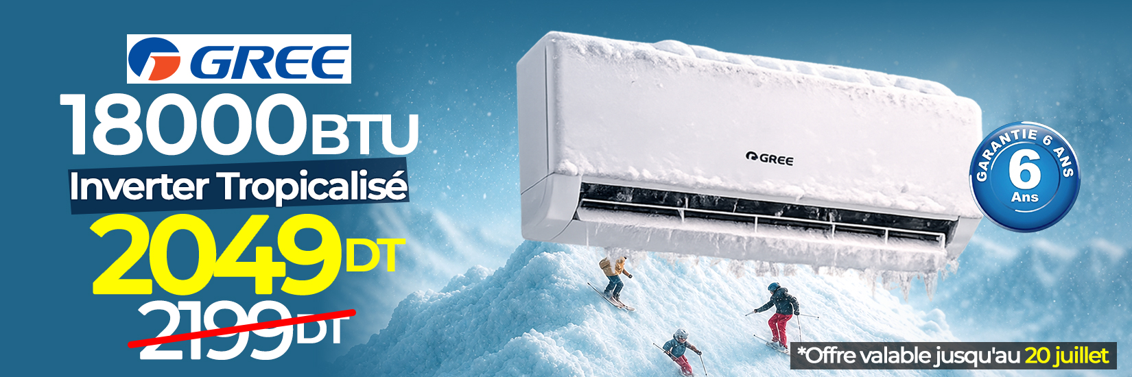 climatiseur-gree-18000btu