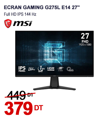 Ecran Gaming GIGABYTE GS24F14 23.8'' Full HD IPS 144 Hz