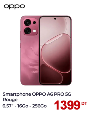 Smartphone OPPO A6 PRO 5G 8Go 256Go - Rouge