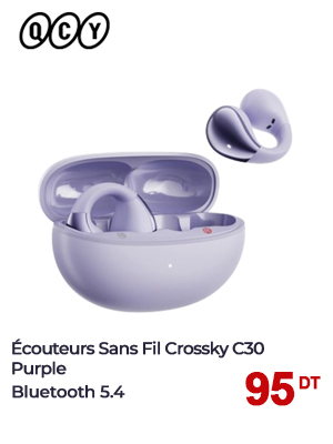 Écouteurs Sans Fil QCY Crossky C30- Purple
