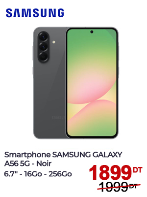 Smartphone SAMSUNG Galaxy A56 5G 16Go 256Go - Graphite