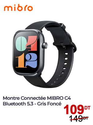 Montre Connectée MIBRO C4 - Gris Foncé