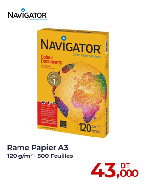 Rame Papier NAVIGATOR A3 120 Gr/m² - Blanc