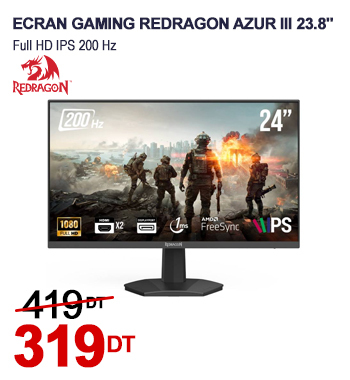 Ecran Gaming REDRAGON Azur III 23.8 Full HD IPS 200 Hz