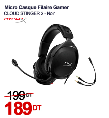 Micro Casque Filaire Gamer HyperX CLOUD STINGER 2