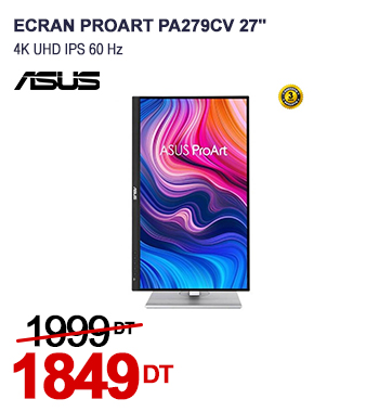 Ecran ASUS ProArt PA279CV 27'' 4K UHD IPS 60 Hz
