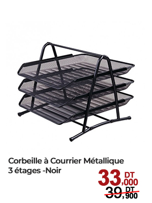 Corbeille à Courrier Métallique 3 étages