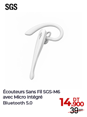 Écouteurs Bluetooth SGS-M6 Sans Fil avec Micro Intégré 