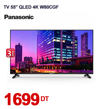 TV PANASONIC 55' QLED W80CGF 4K Google TV