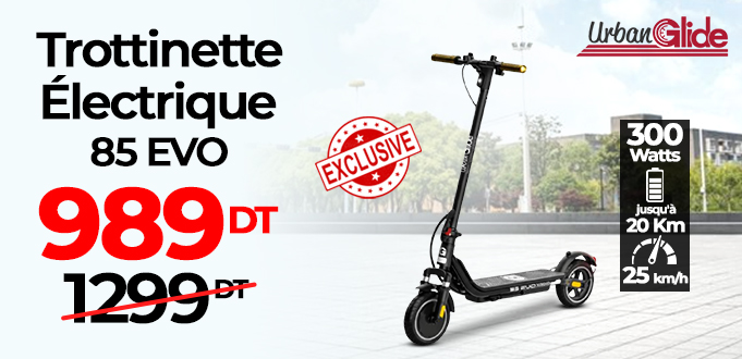 Trottinette électrique URBANGLIDE 85 EVO - Noir