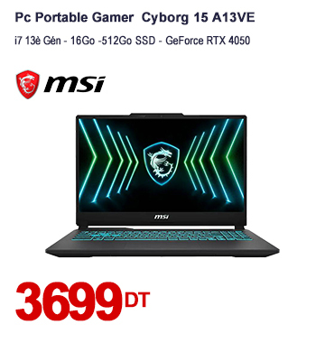 PC Portable Gamer MSI Cyborg 15