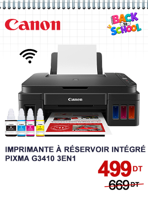 Imprimante CANON Pixma G3410 à Réservoir