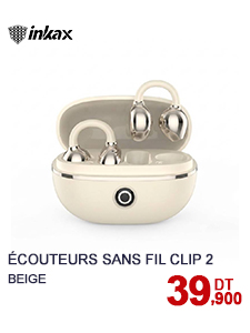 Écouteurs Sans Fil INKAX CLIP 2 Bluetooth TWS - Beige