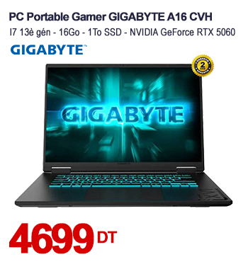 PC Portable Gamer GIGABYTE A16