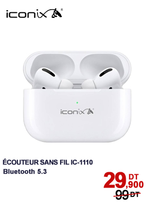 Écouteur Bluetooth ICONIX IC-1110 - Blanc