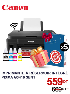 Imprimante CANON Pixma G3410 à Réservoir