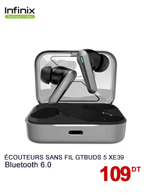 Écouteurs Bluetooth INFINIX GTBuds 5 XE39 - Chrome
