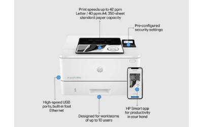 Imprimante Monochrome HP LaserJet Pro 4003DN Noir et Blanc Réseau