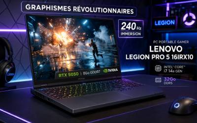 PC Portable Gamer LENOVO Légion Pro 5 16IRX10 i7 14è Gén 32Go RTX 5050