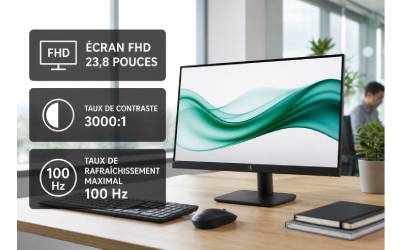 Ecran HP Series 3 Pro 324pv 23.8'' Full HD 100Hz