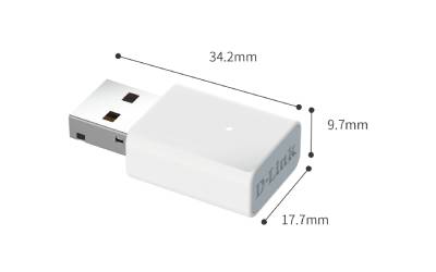Adaptateur USB D-LINK AC13U AC1300 Wi-Fi 5 Blanc