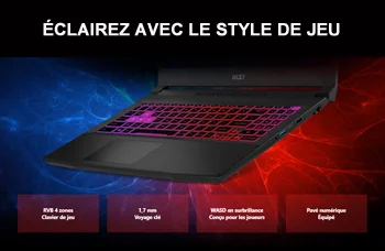 PC Portable Gamer MSI Katana 17 B12U i7 12è Gén 24Go RTX 3050