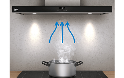 Hotte Cheminée BEKO BHCB66641BBHS 60cm - Inox