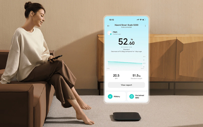 Pèse Personne Impédancemètre XIAOMI S200 150Kg - Blanc