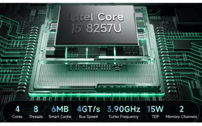 Mini PC de Bureau BMAX B6 TURBO i5 8è Gén 16Go 512Go SSD - Vert