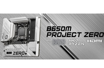 Pack Gaming MSI PROJECT ZERO Boîtier MAG PANO M100R & carte mère B650M - Blanc