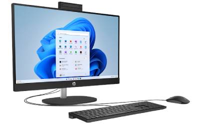 PC de Bureau All In One HP 24-cr0057nk AMD Ryzen 5 8Go 512Go SSD - Noir