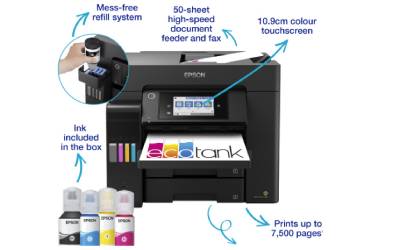 Imprimante EPSON ECOTANK L6570 Jet d'Encre 4En1 Couleur Wifi