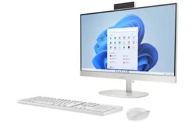 PC de Bureau All In One HP AI 24-cr2023nk Ultra 5 225U 8Go 512Go SSD - Blanc