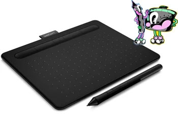 Tablette Graphique WACOM Intuos Small USB Bluetooth - Noir (CTL-4100WLK-S)