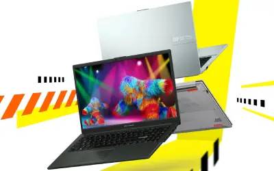 PC Portable ASUS Vivobook Go 15 AMD RYZEN 5 16Go 1To SSD - Gris Vert