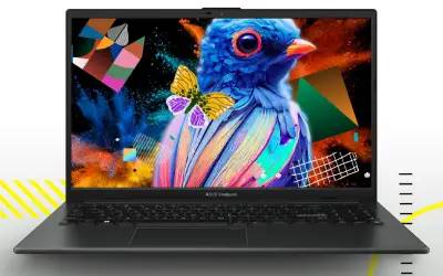 PC Portable ASUS Vivobook Go 15 AMD RYZEN 5 16Go 1To SSD - Gris Vert