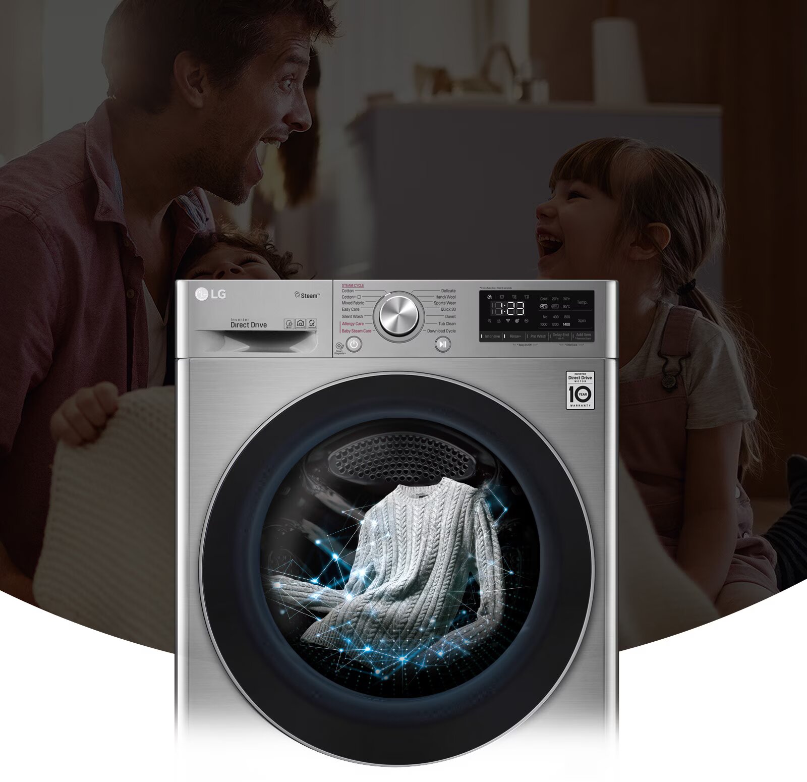 Lave Linge Frontal LG Vivace F4R3TYG6P 8kg