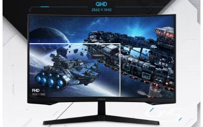 Ecran Gaming SAMSUNG Odyssey G5 G55C 27 QHD Incurvé 165Hz