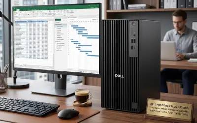 PC de Bureau DELL Pro Tower Plus QBT1250 Ultra 7 265 16Go 512Go SSD - Noir