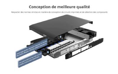 Switch RUIJIE RG-ES110FG-P PoE 8 ports 10/100 Mbps + 2 ports Gigabit