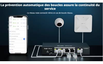 Switch RUIJIE REYEE RG-ES210GS-P Avec PoE 10 Ports Gigabit