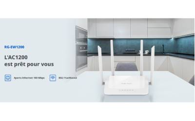 Routeur RUIJIE REYEE RG-EW1200 Sans Fil Double Bande - Blanc