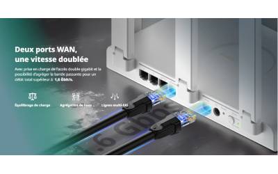 Routeur RUIJIE REYEE RG-EW3000GX Gigabit Wi-Fi 6 Double WAN 3000M